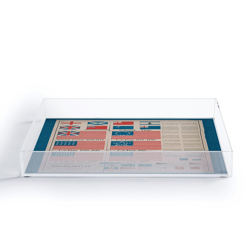 DENY Designs Goff s Evolution of the American Flag Acrylic Tray