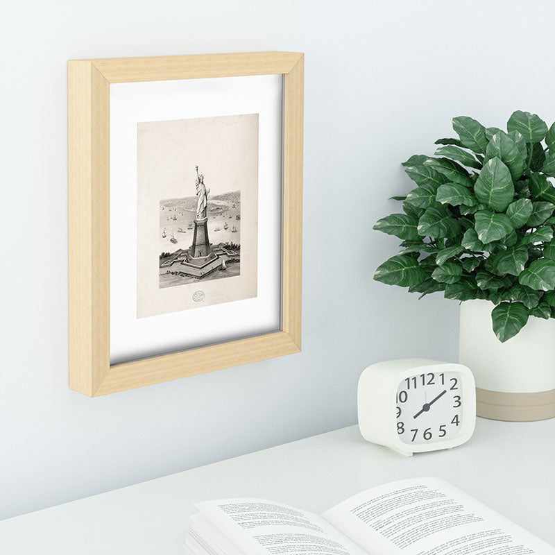 DENY Designs Vintage Lady Liberty Recessed Framing Rectangle