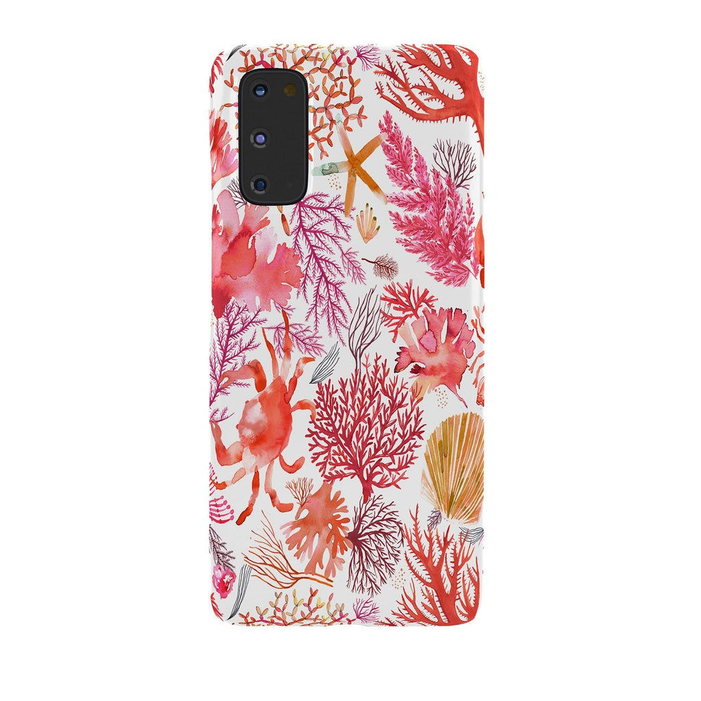 Ninola Design Botanic Retreat Coral Reef Crab Lobster Red Phone Case