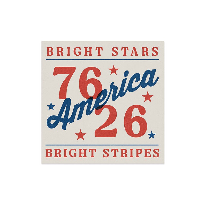DENY Designs Bright Stars Bright Stripes Art Print