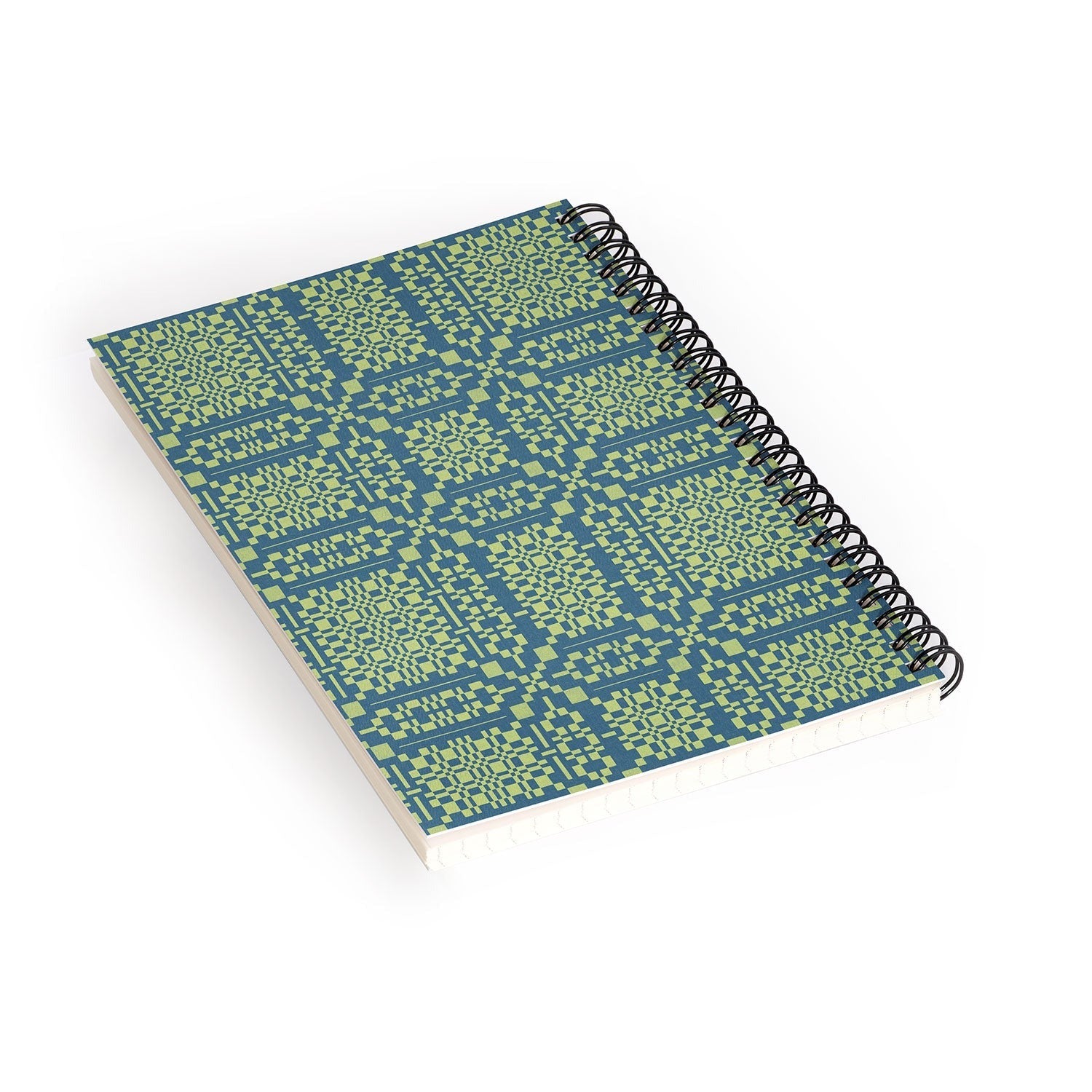 Marta Barragan Camarasa Nostalgic Grid Design Spiral Notebook