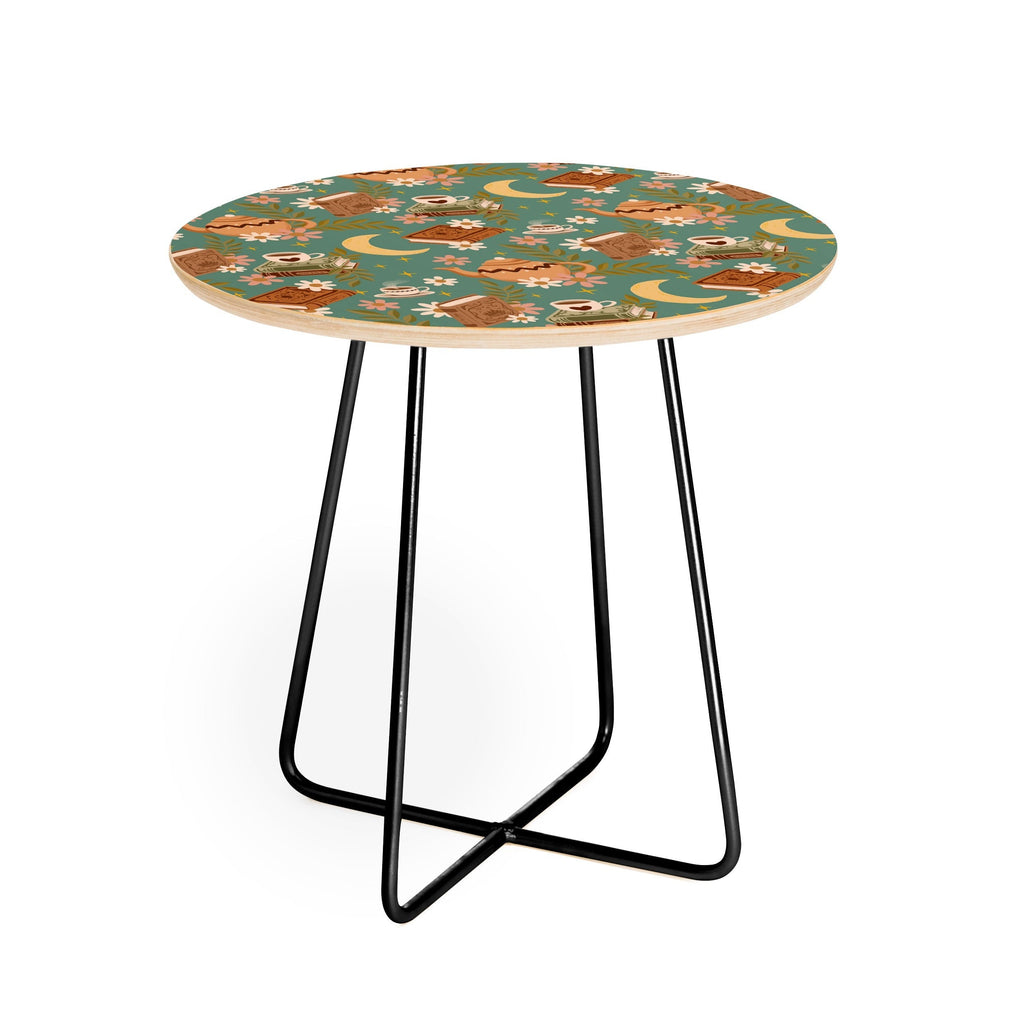 Avenie Moonlit Reading Nook I Round Side Table