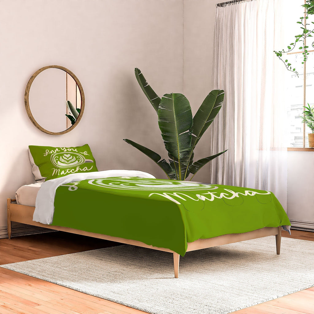 Design by Spark Love You So Matcha Comforter