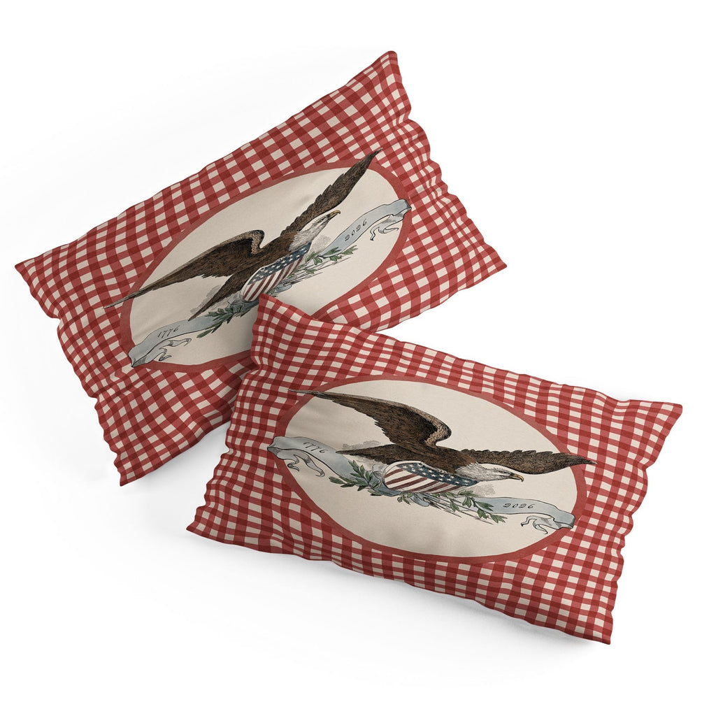 DENY Designs Gingham Eagle Pillow Shams