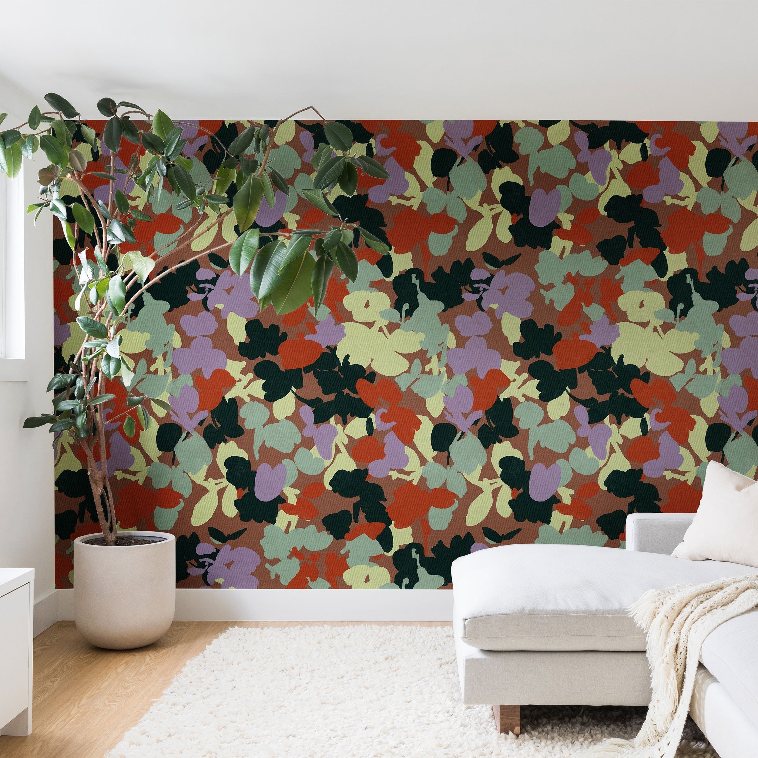 Marta Barragan Camarasa Retro Bloom Medley Wall Mural