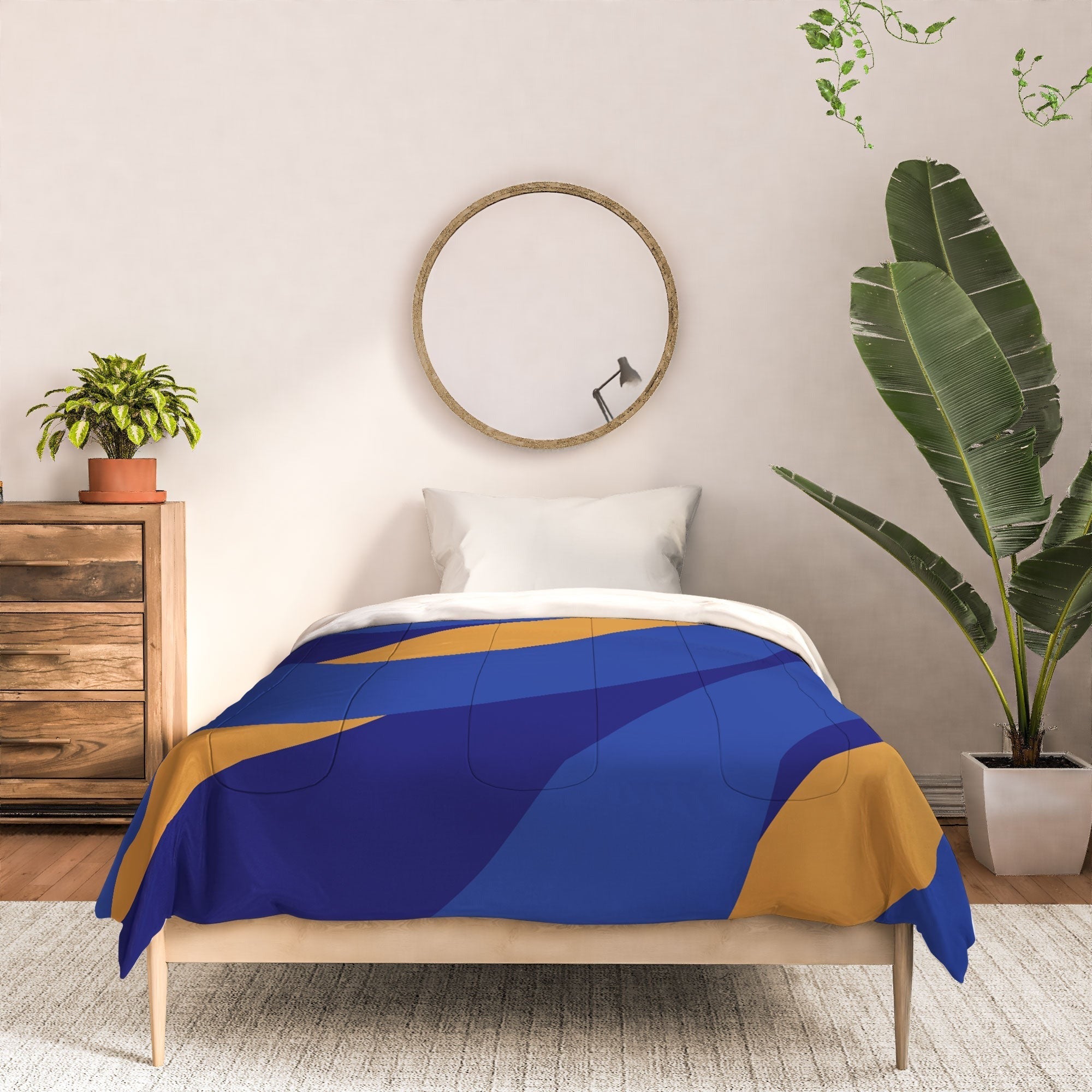 Camilla Foss Pebbles in Stream Comforter