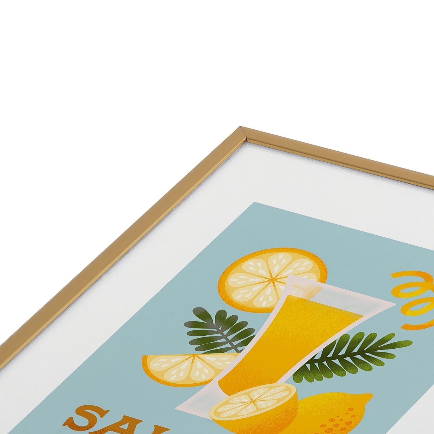 Jessica Molina Limoncello Cocktail Metal Framed Art Print