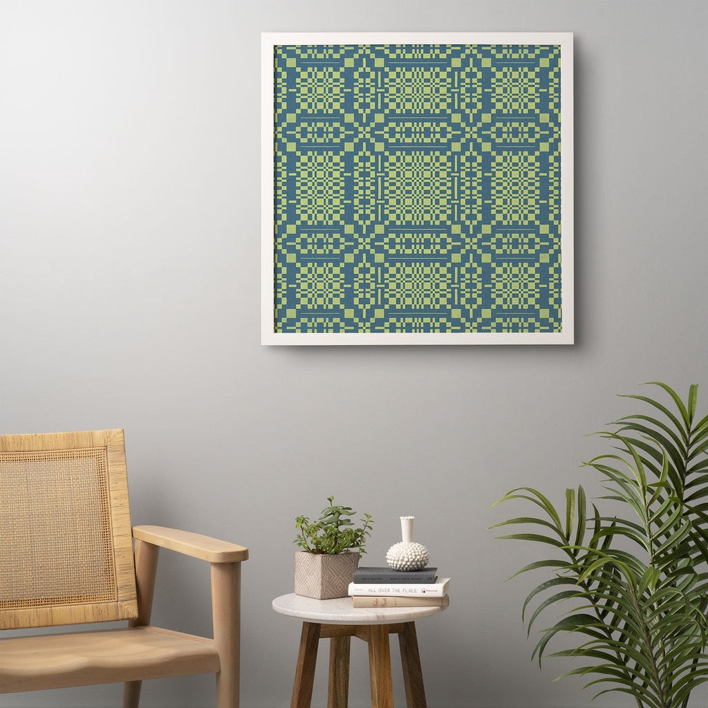 Marta Barragan Camarasa Nostalgic Grid Design Framed Wall Art
