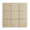 Colour Poems Gingham Plaid Pattern Cloud White Wood Wall Mural