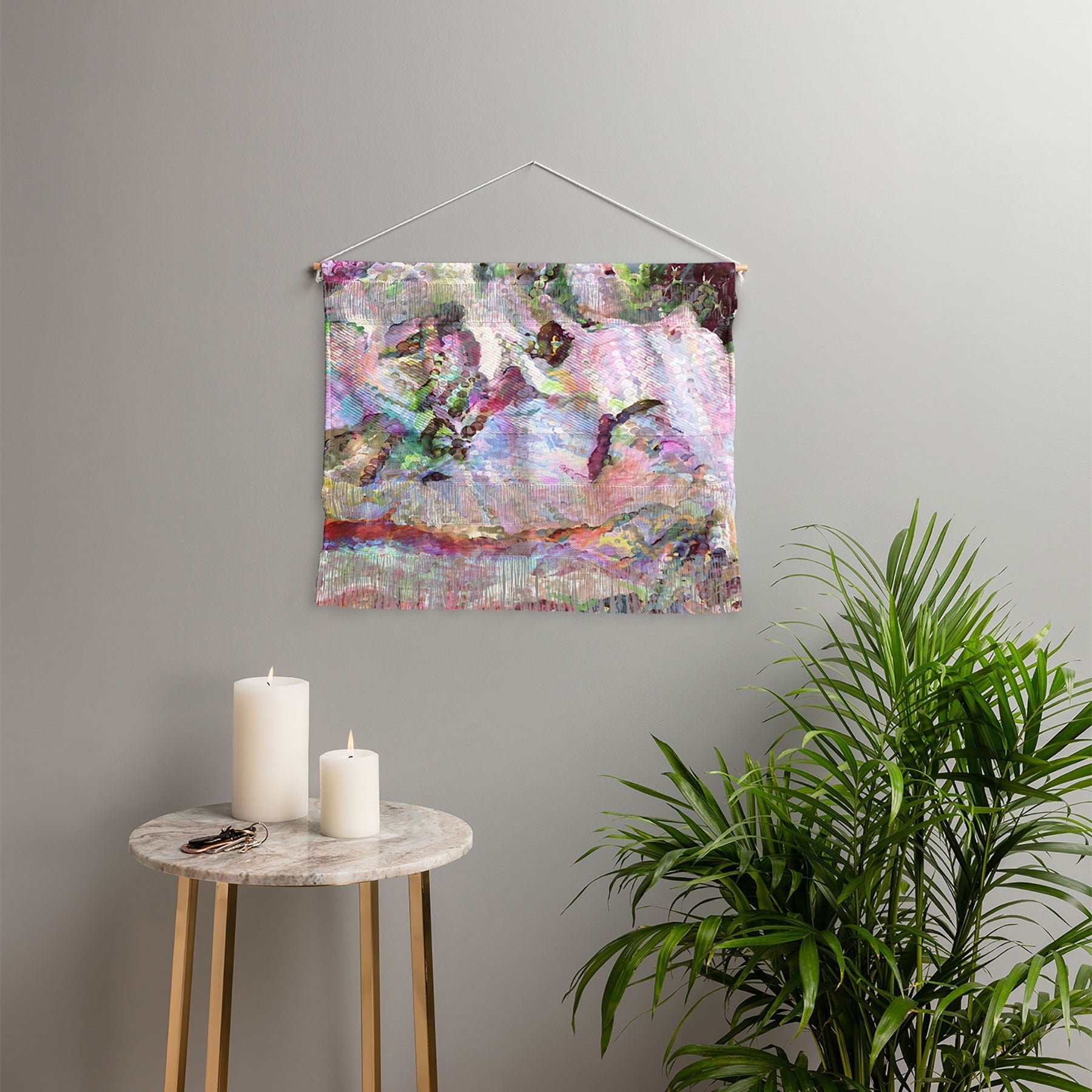 83 Oranges Sequin Haze Wall Hanging Landscape