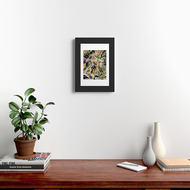 83 Oranges Echoes Beneath the Surface Framed Art Print