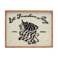 DENY Designs Let Freedom Ring Block Rectangular Tray