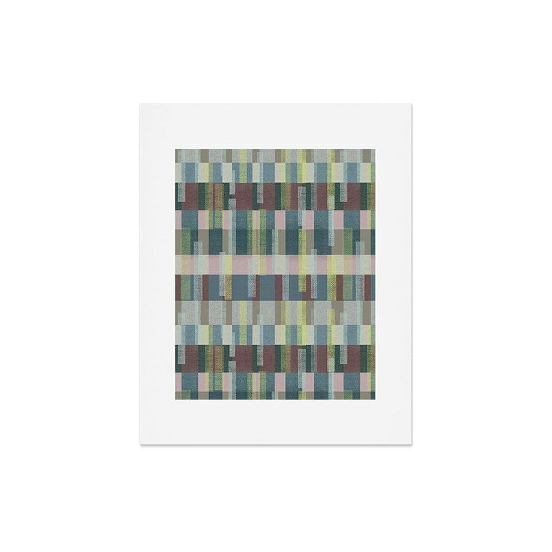 Marta Barragan Camarasa Dynamic Linear Blocks Art Print