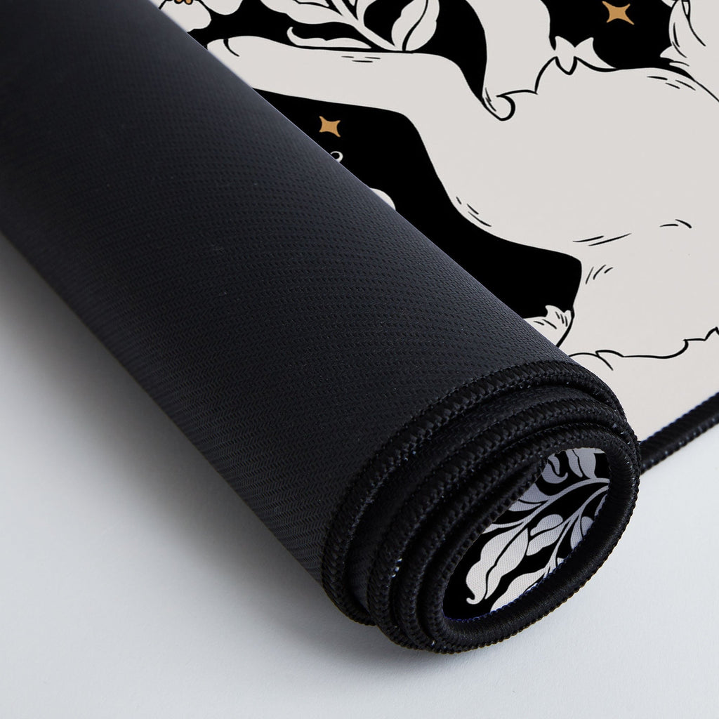 Avenie Celestial Cats Gold Desk Mat