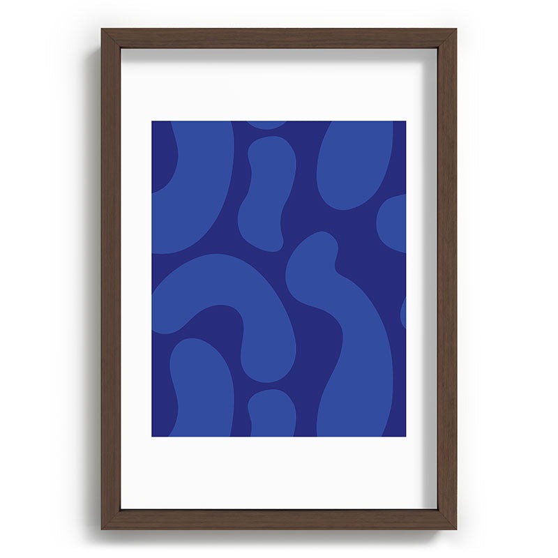 Camilla Foss Blue Pebble Recessed Framing Rectangle