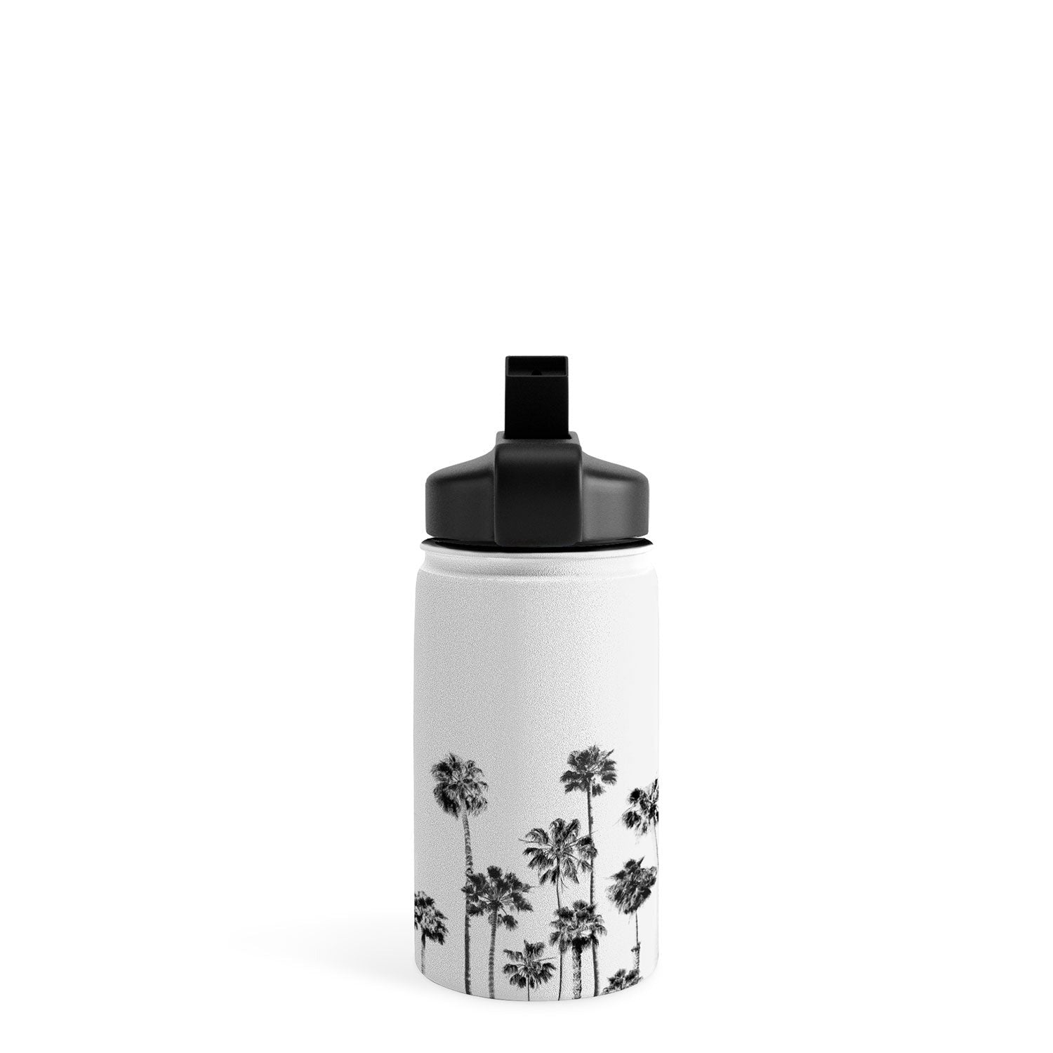 Gal Design Black And White Palms Water Bottle