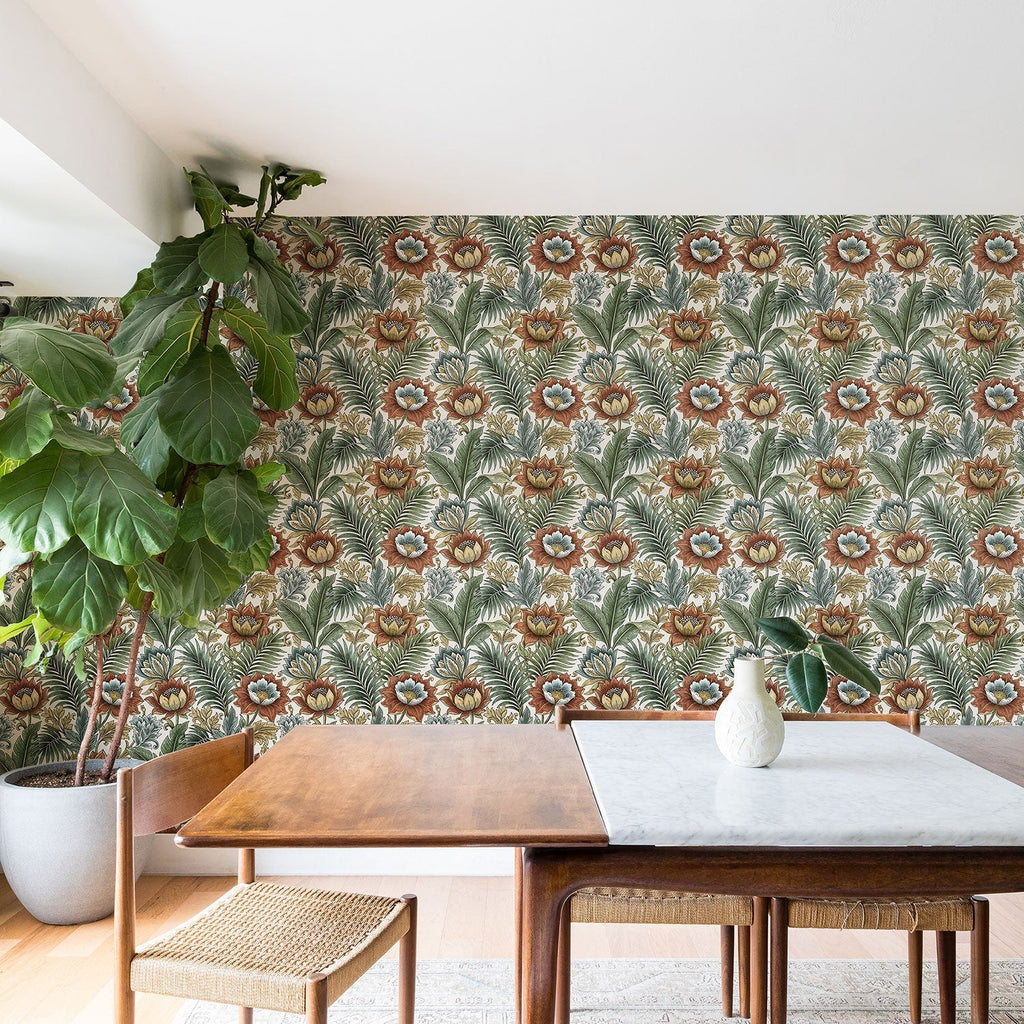 Marta Barragan Camarasa Retro Jungle Garden Wallpaper