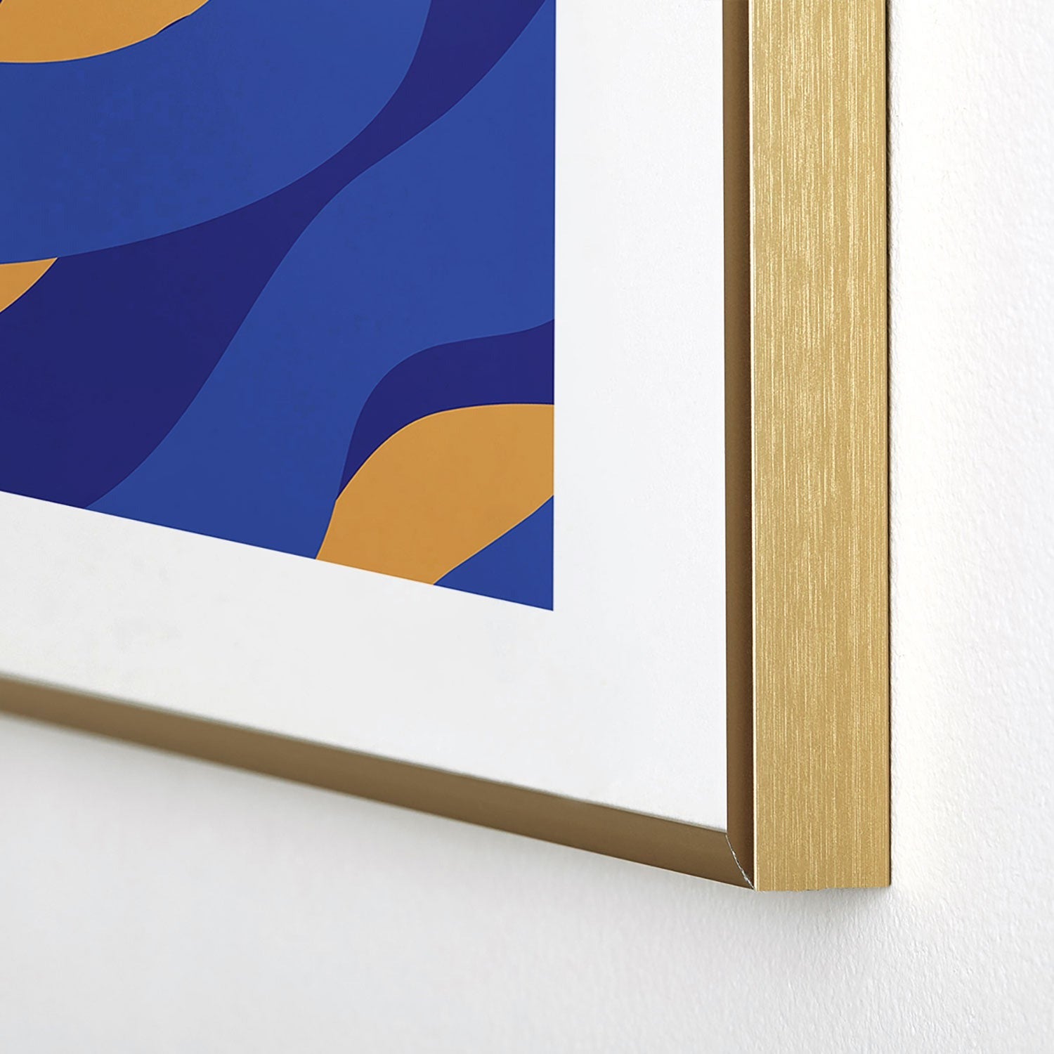 Camilla Foss Pebbles in Stream Metal Framed Art Print