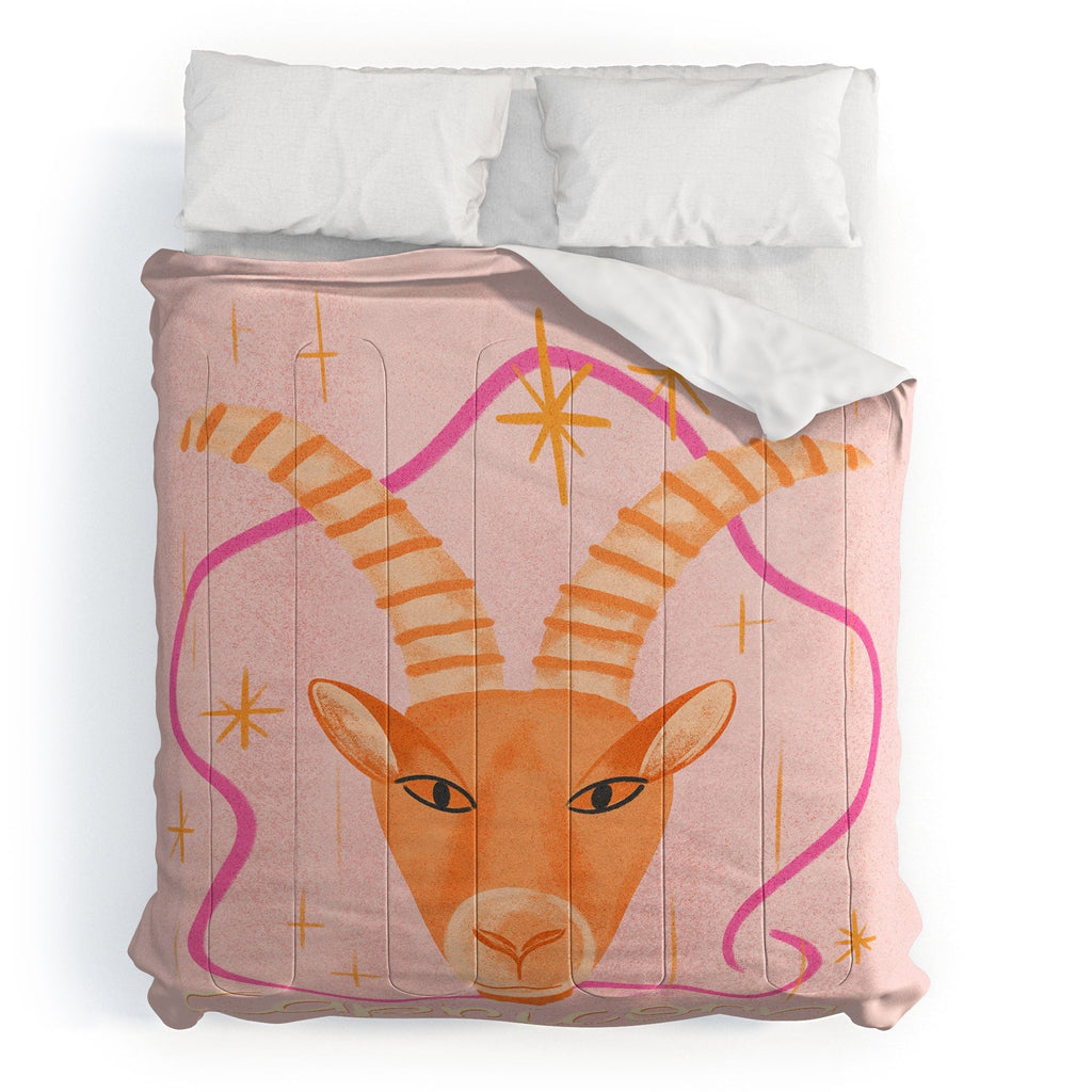 Little Om Zodiac Sign Capricorn Comforter