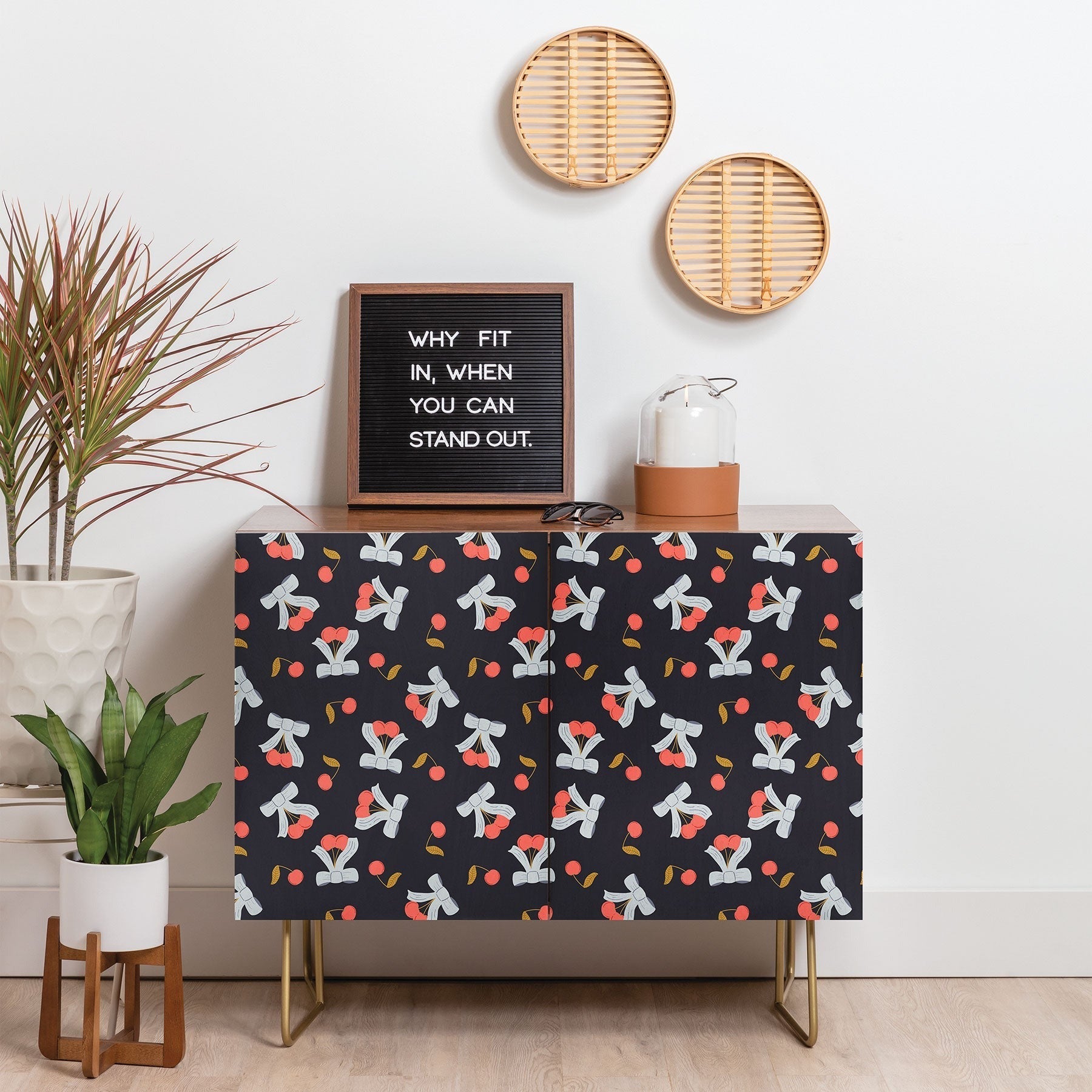 Jennifer Labre Cherries and Bows Credenza