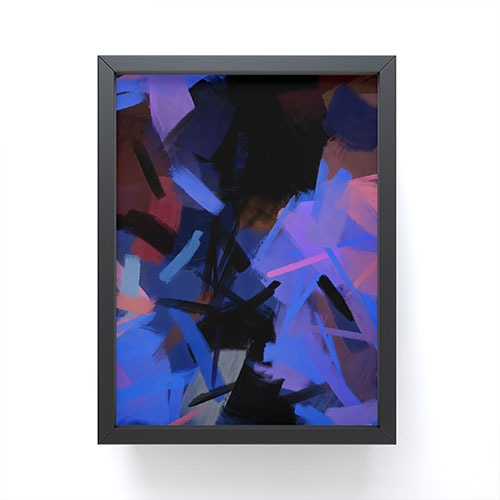 83 Oranges Midnight Sparks Framed Mini Art Print