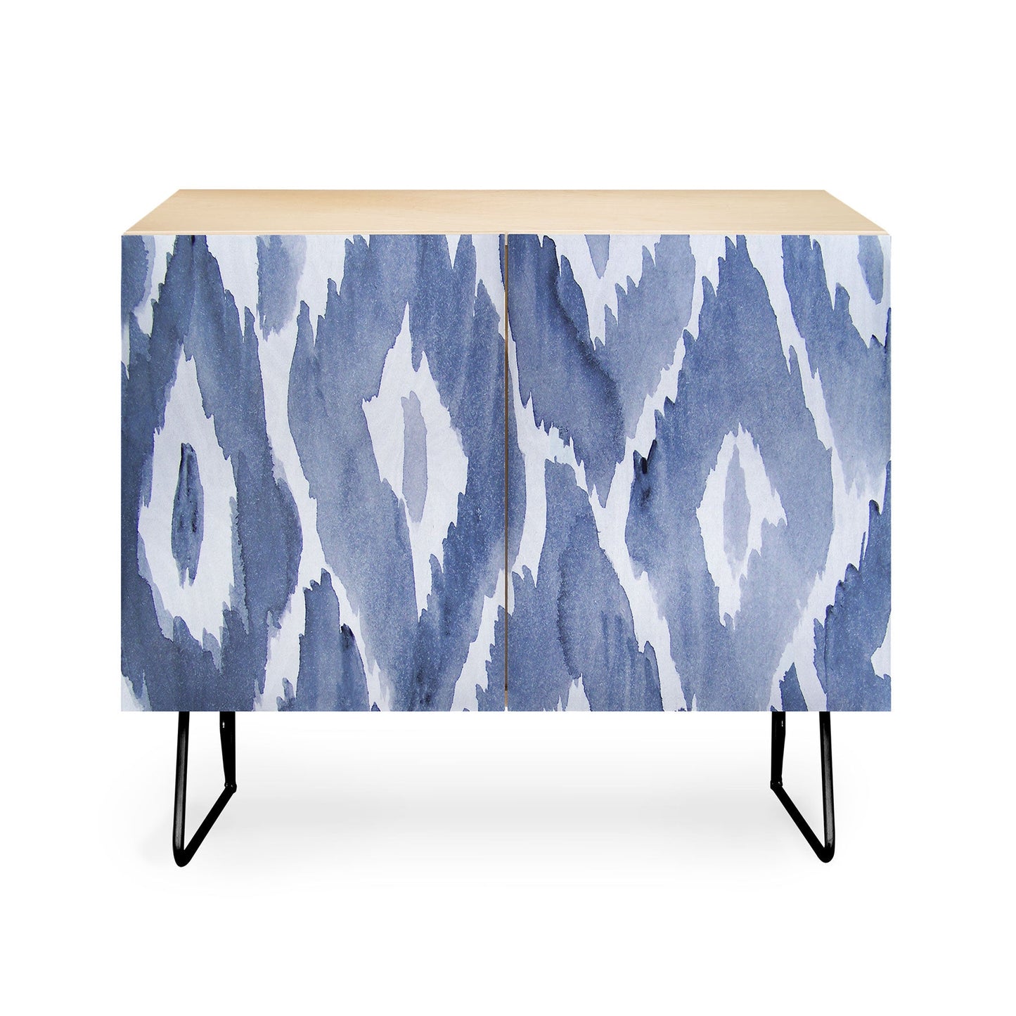 Natalie Baca Painterly Ikat in Indigo Credenza
