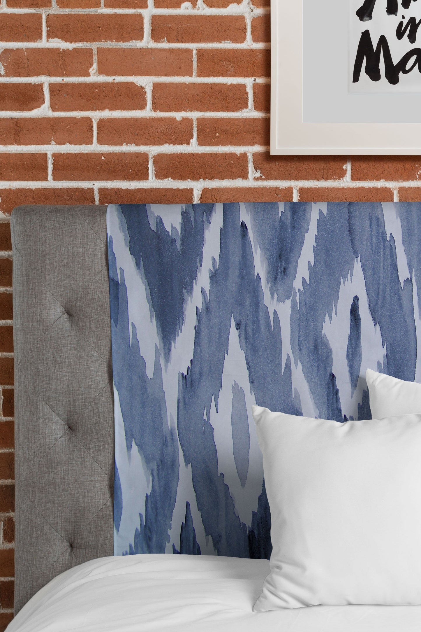 Natalie Baca Painterly Ikat in Indigo Tapestry