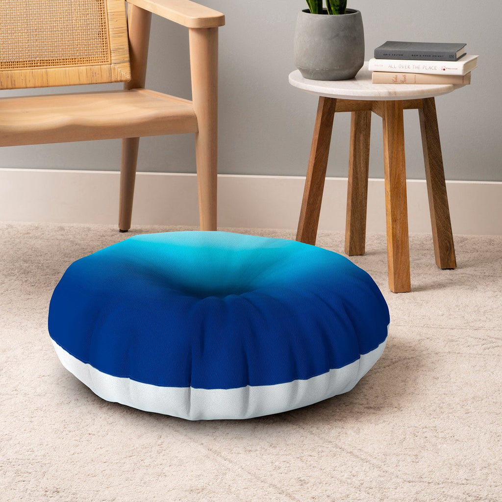 Natalie Baca Under The Sea Ombre Floor Pillow Round