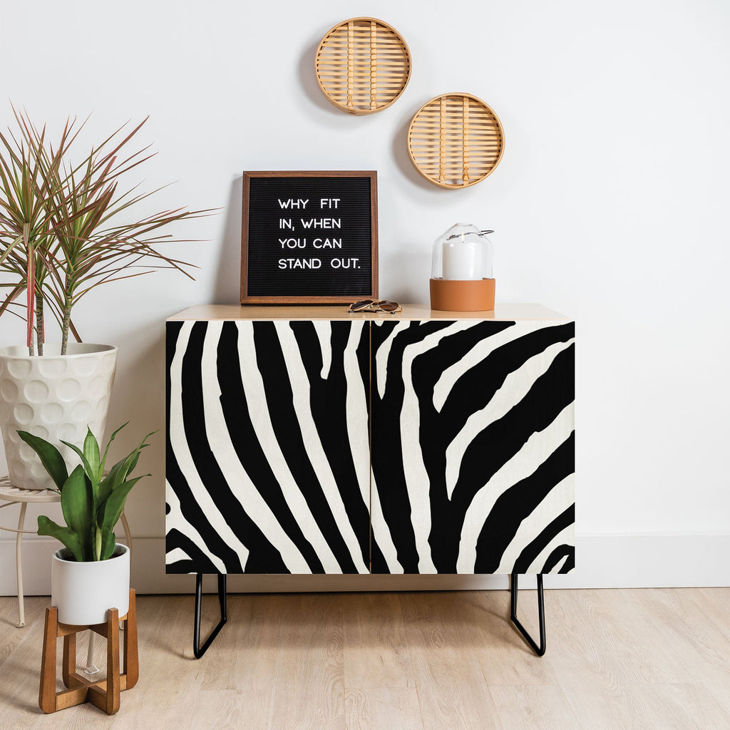 Natalie Baca Zebra Stripes Credenza