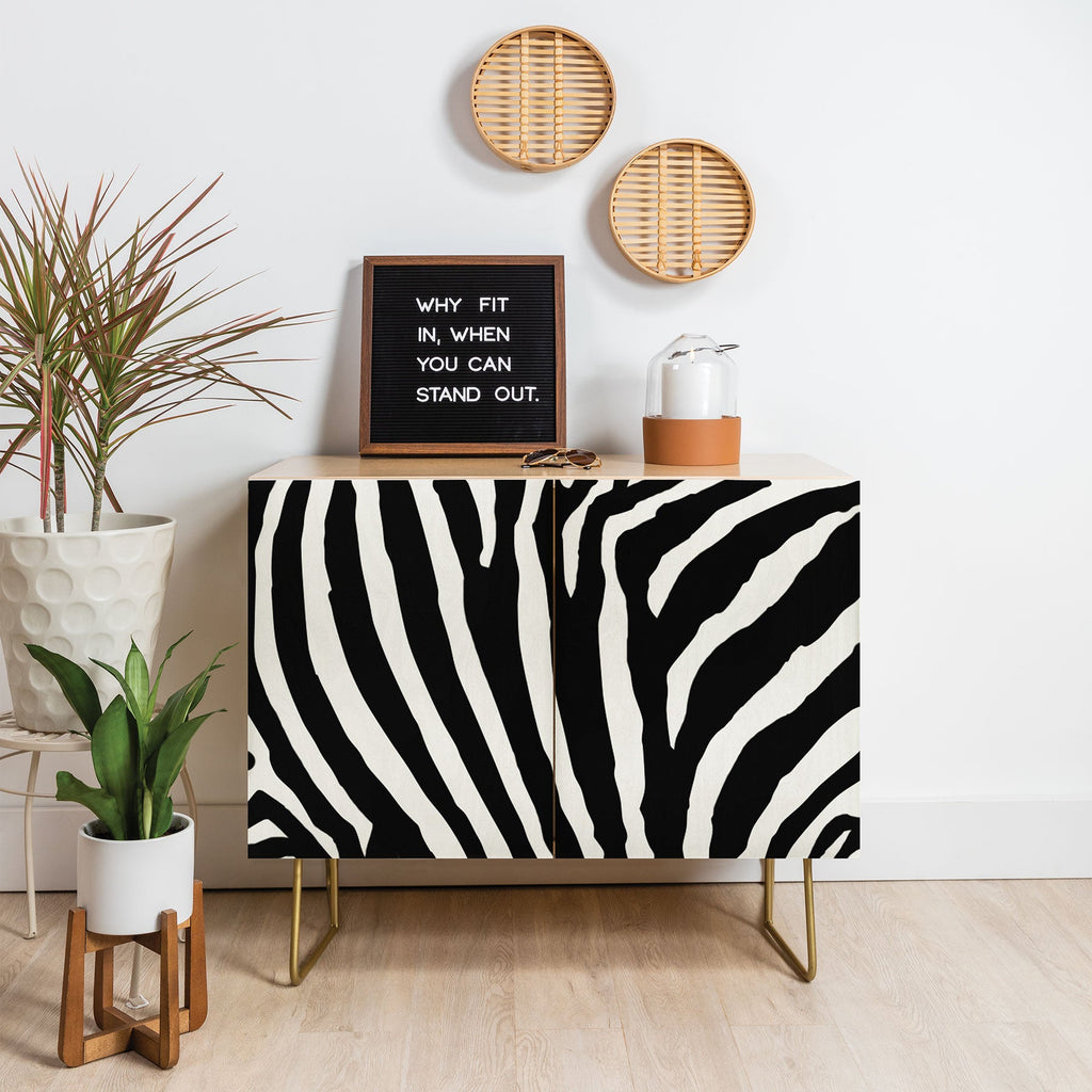 Natalie Baca Zebra Stripes Credenza