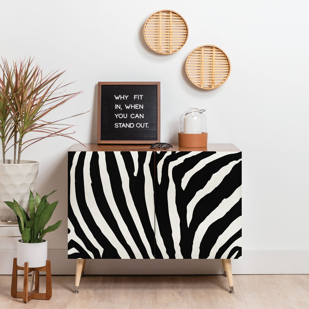 Natalie Baca Zebra Stripes Credenza