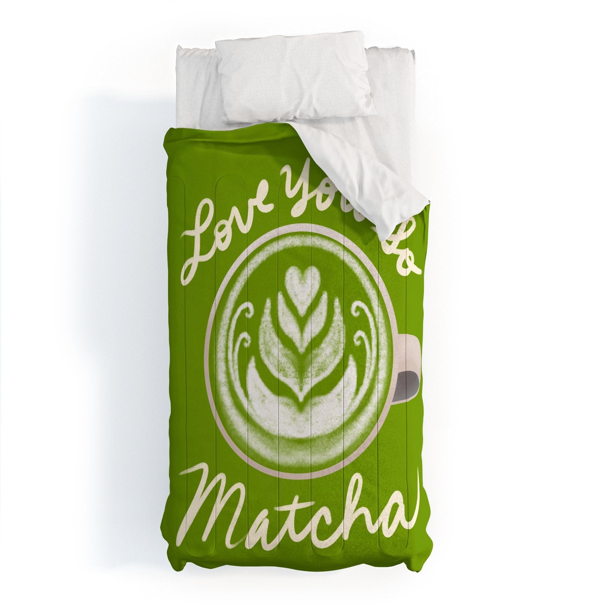 Design by Spark Love You So Matcha Comforter