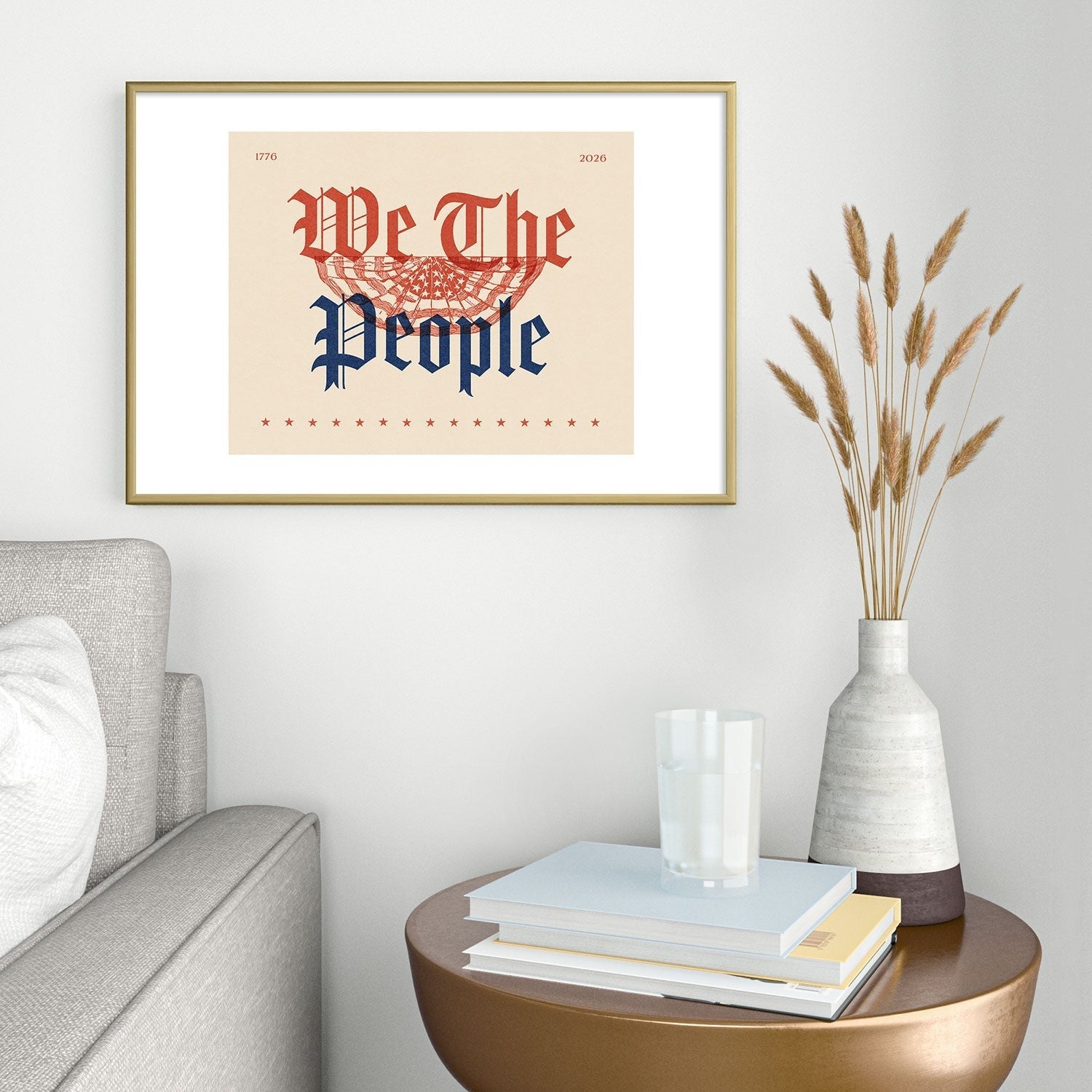 DENY Designs We The People ii Metal Framed Art Print