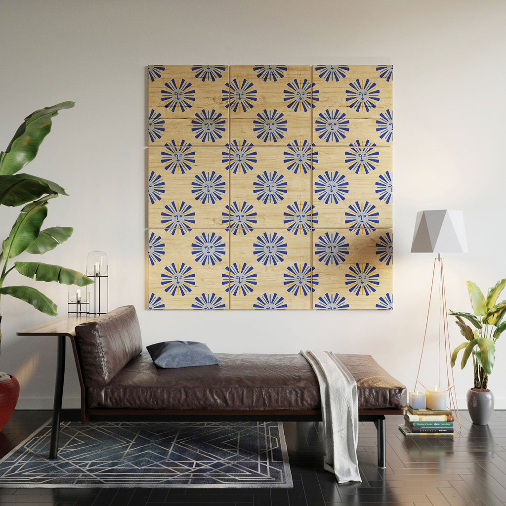 Design by Spark Dolce Vita Radial Sun Wood Wall Mural