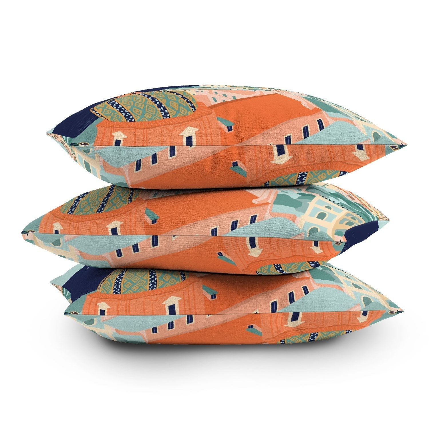 Valeria Frustaci Positano in Italy Outdoor Throw Pillow