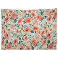 Ninola Design Botanic Retreat Tropical Whimsical Flowers Coral Green Tapestry