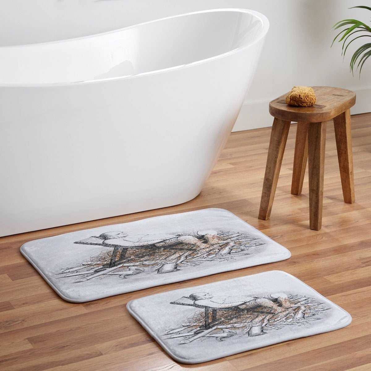 Coco de Paris Why was I born Memory Foam Bath Mat