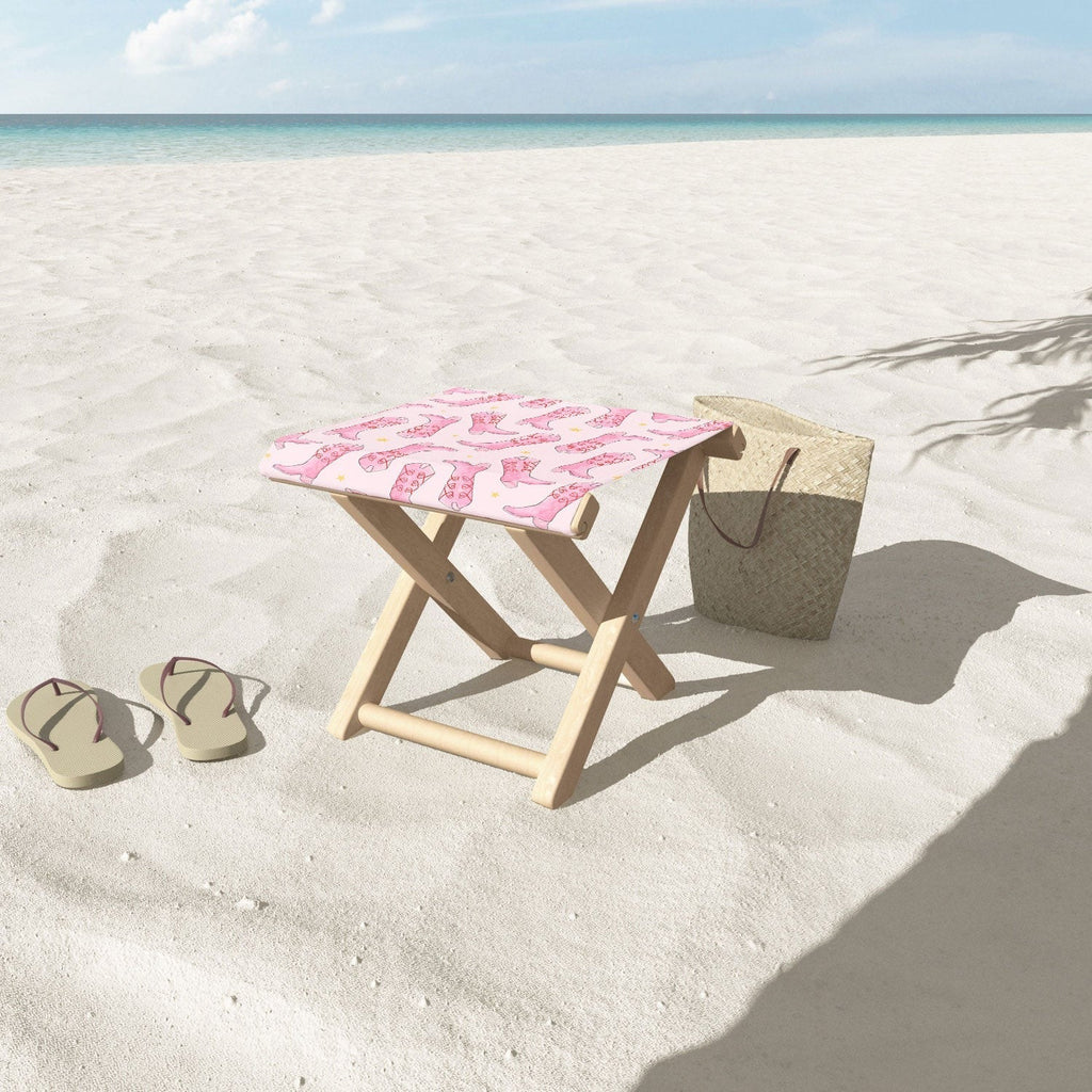 Love_Ryming Stars and Boots Folding Stool