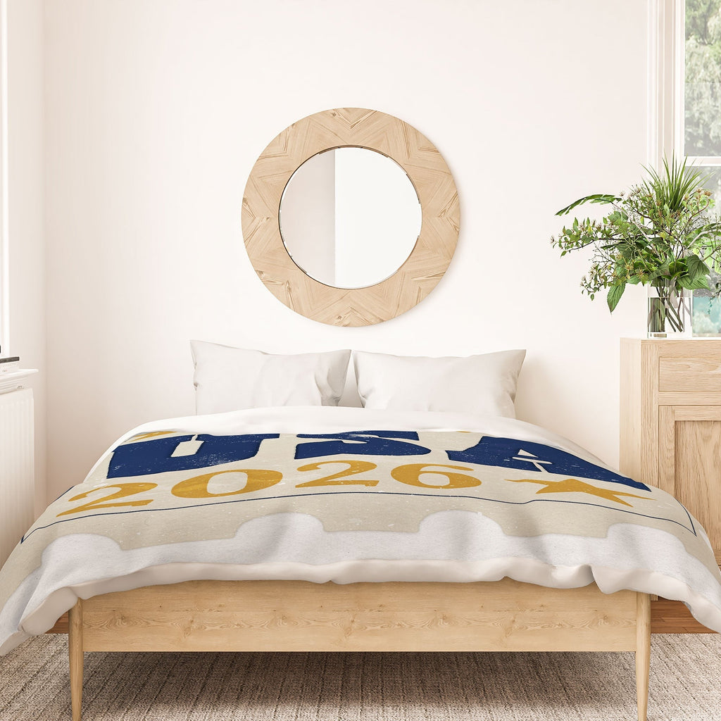 DENY Designs USA Stamp Duvet Cover