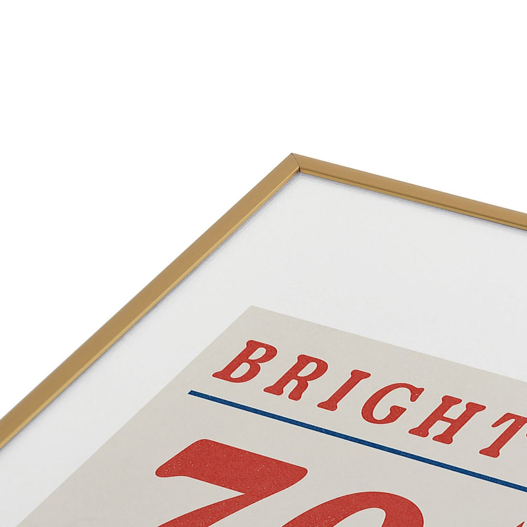 DENY Designs Bright Stars Bright Stripes Metal Framed Art Print