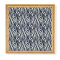 Avenie BR Navy Tiger Stripes Framed Wall Art