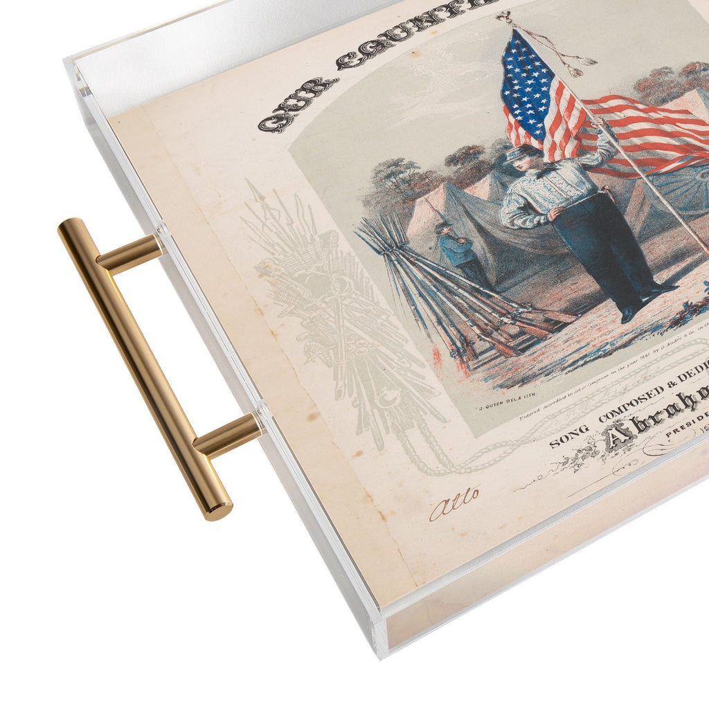 DENY Designs Our Country s Flag Acrylic Tray