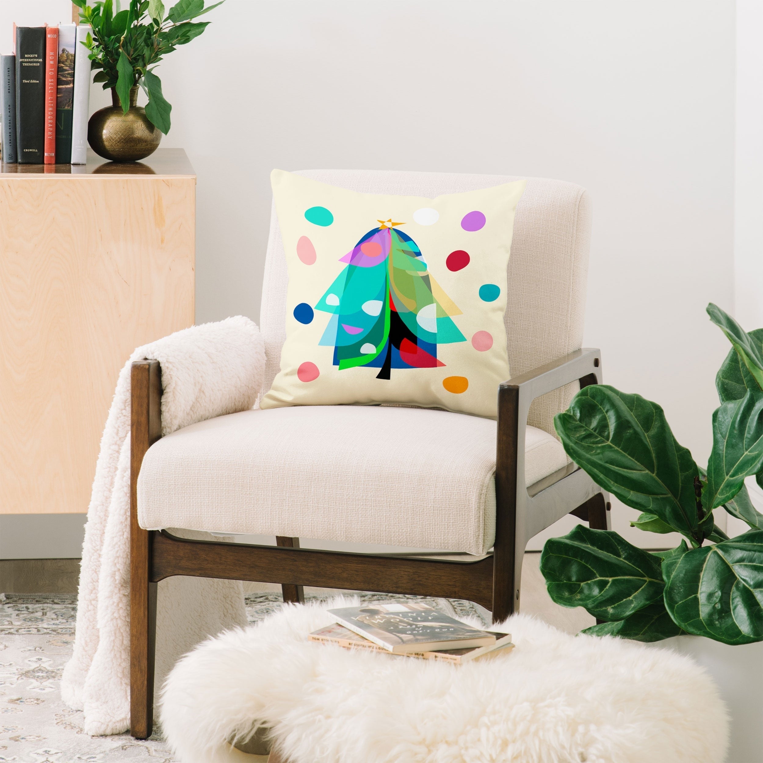 Mirimo Decorated Tree Throw Pillow