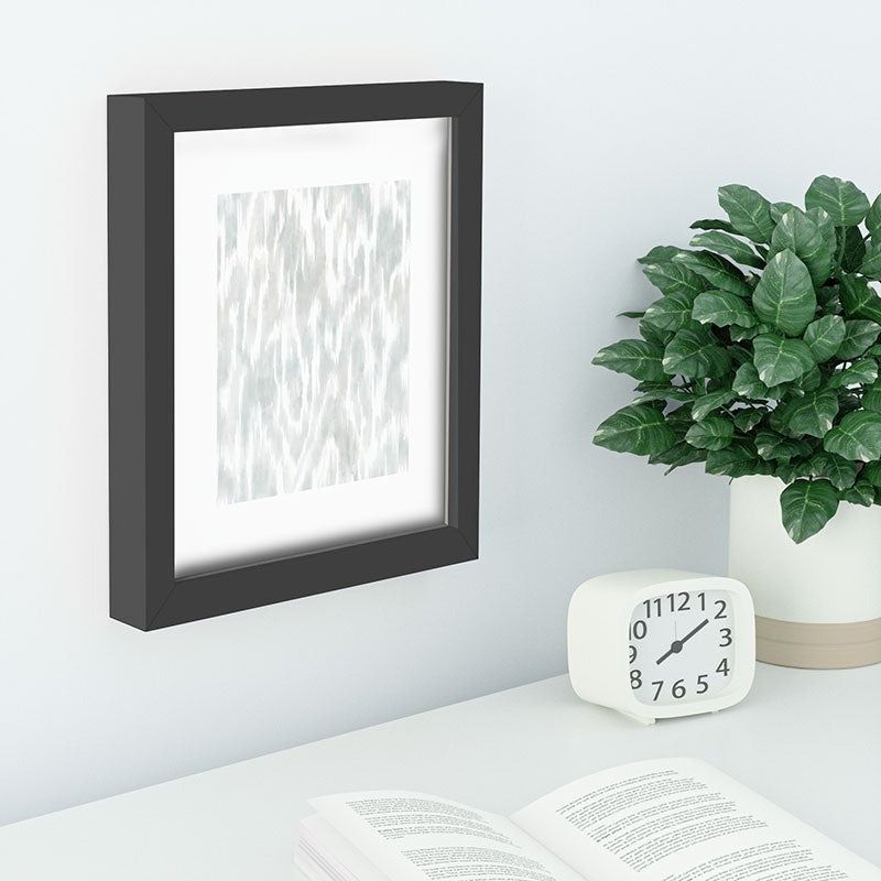 Jacqueline Maldonado Watercolor Wood Grain Recessed Framing Rectangle