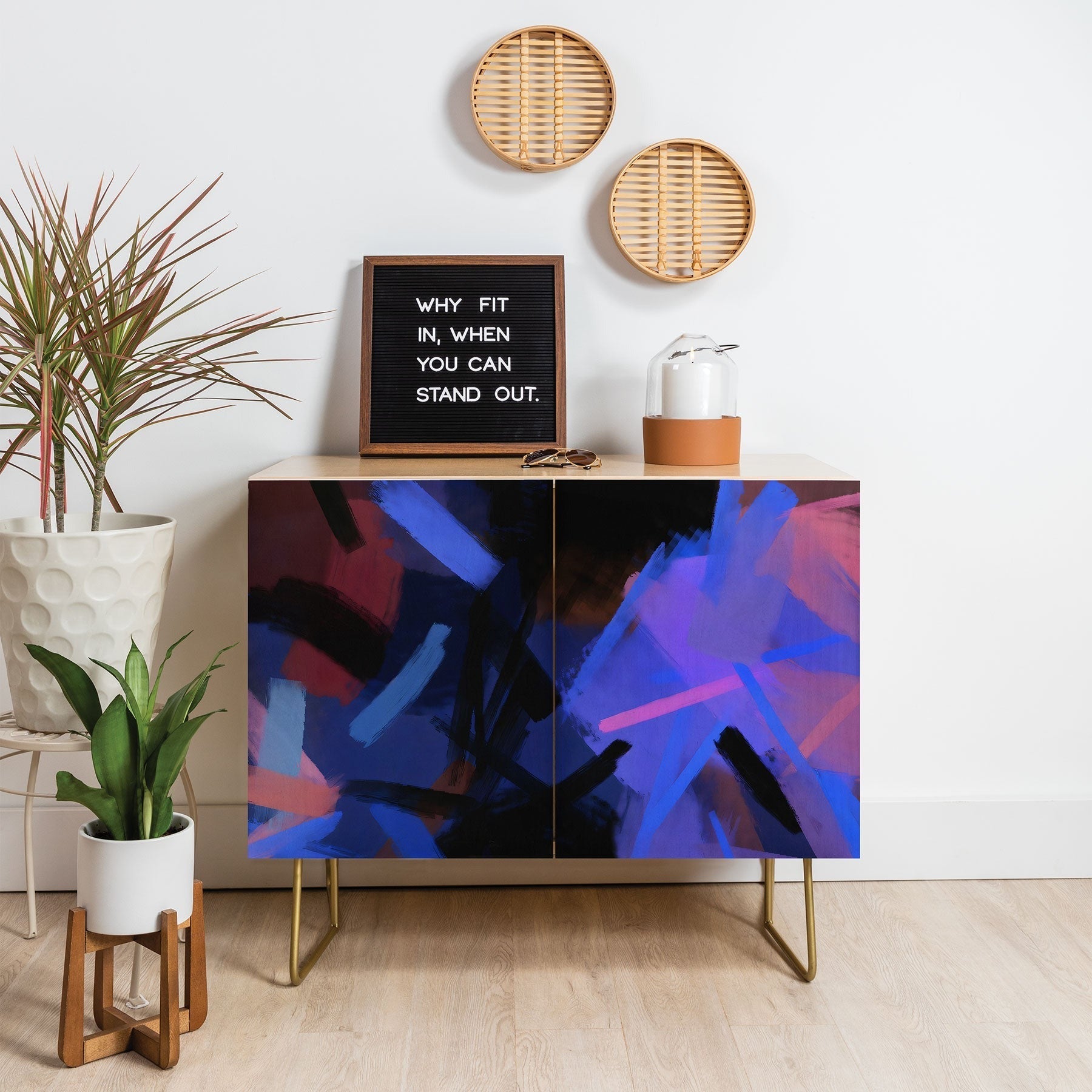83 Oranges Midnight Sparks Credenza