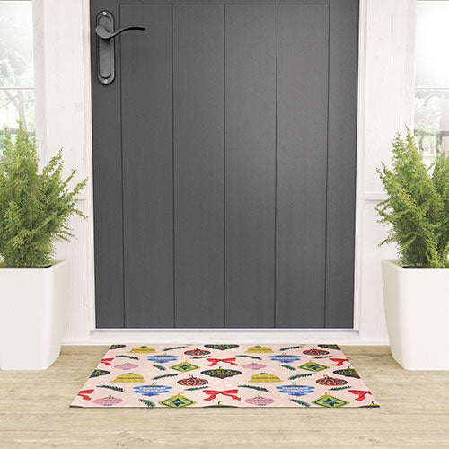 Design by Spark Love Human Made Christmas Ornaments Welcome Mat
