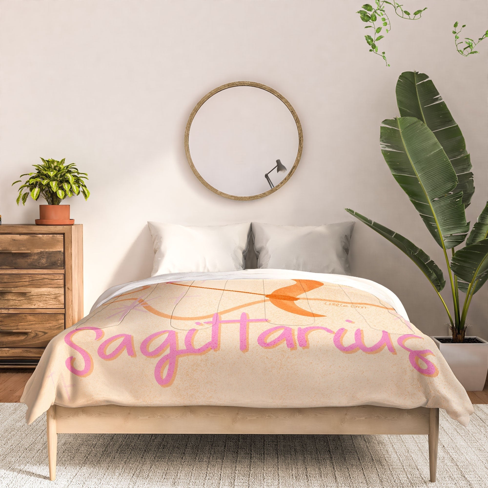 Little Om Zodiac Sign Sagittarius Comforter