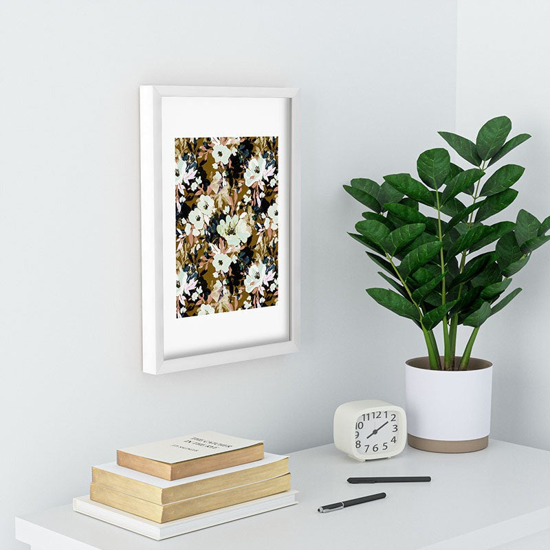 Marta Barragan Camarasa Romantic Floral Fusion Recessed Framing Rectangle