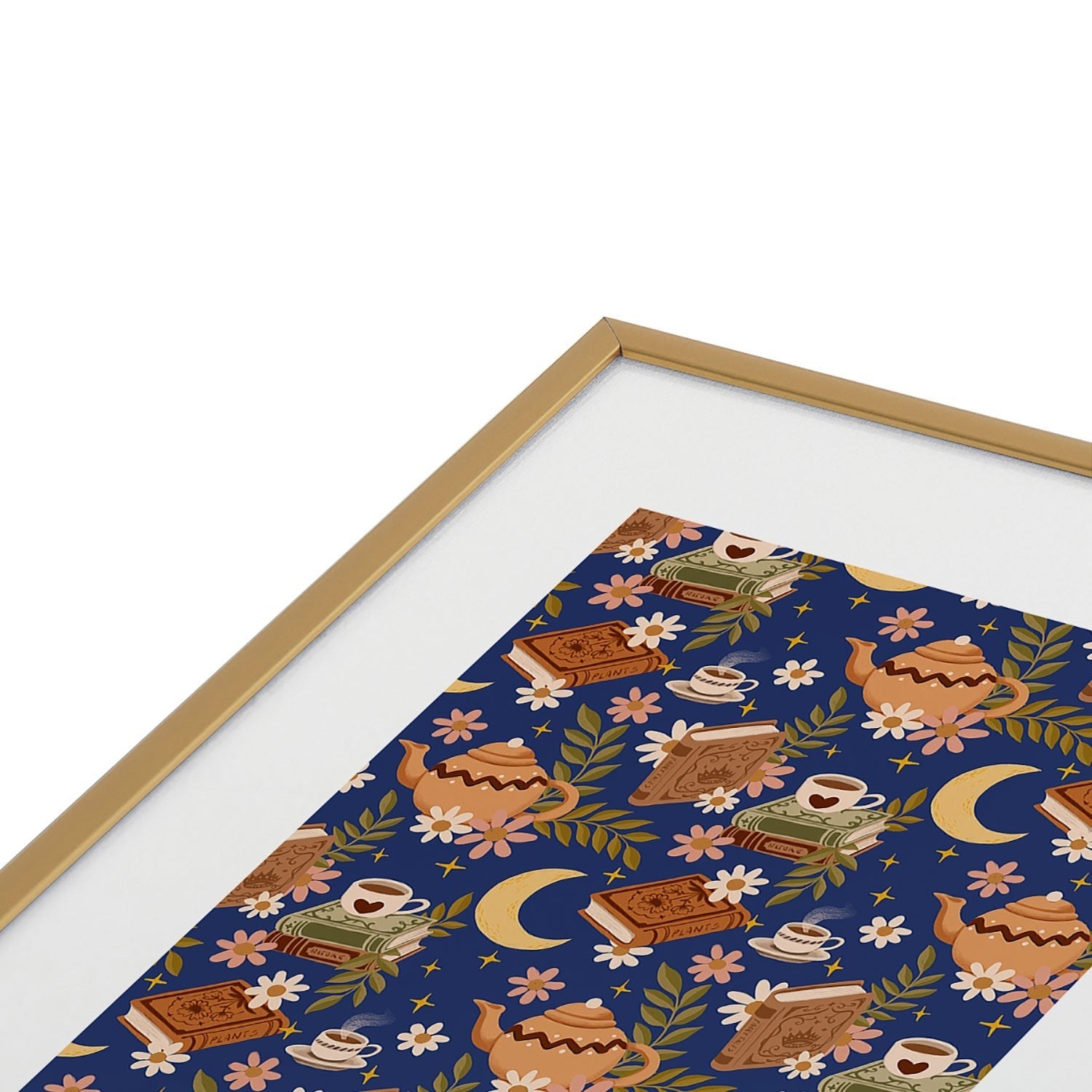 Avenie Moonlit Reading Nook II Metal Framed Art Print