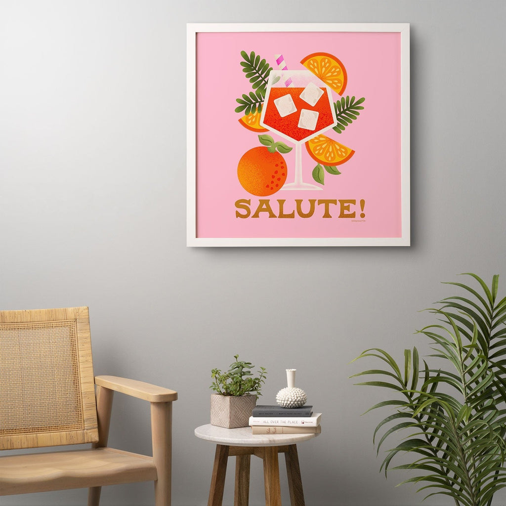 Jessica Molina Orange Spritz Framed Wall Art